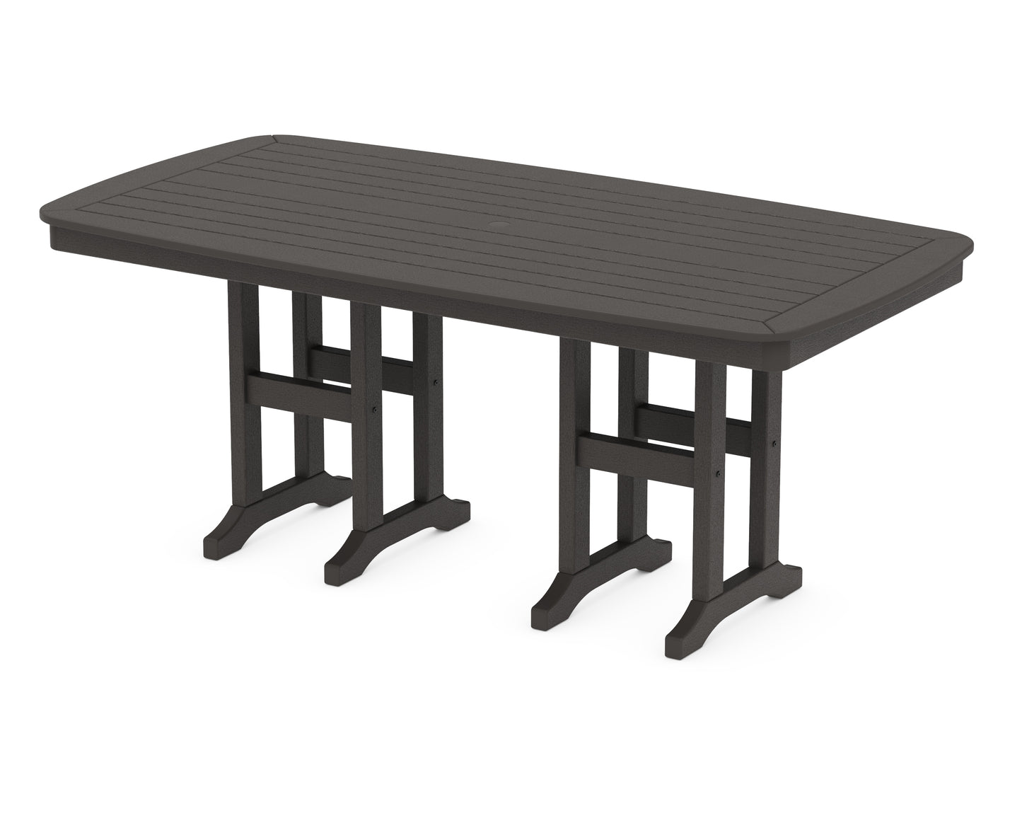 POLYWOOD® Nautical 37" x 72" Dining Table in Vintage Coffee