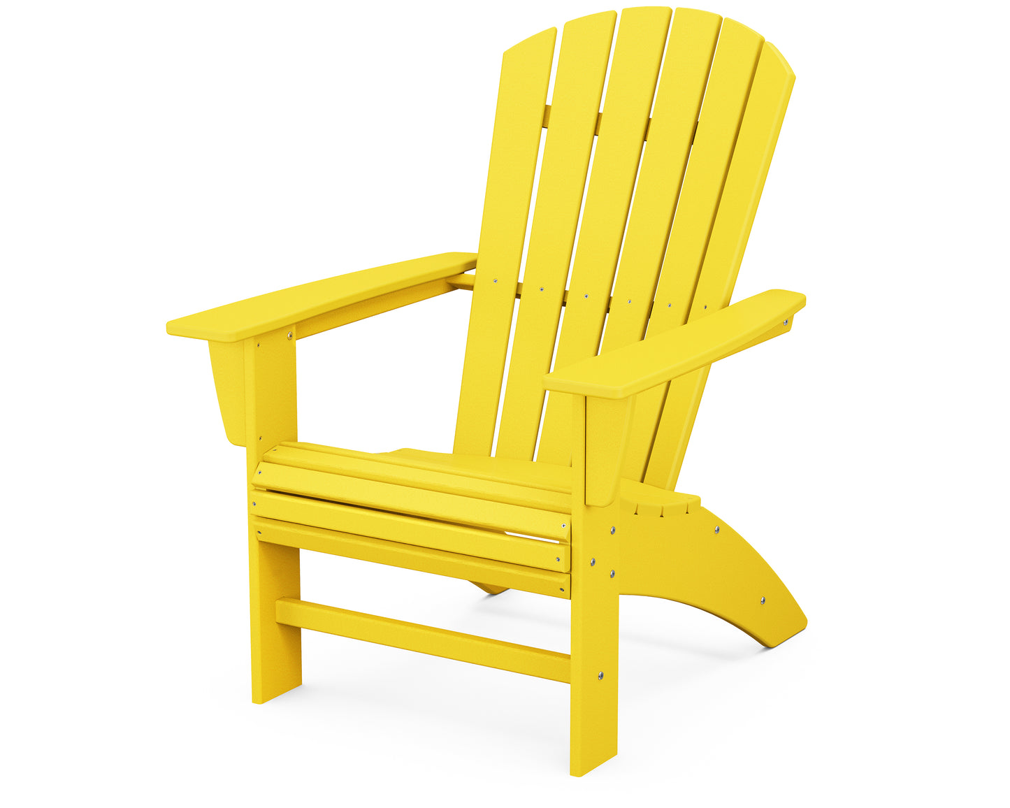 POLYWOOD® Nautical Curveback Adirondack Chair in Lemon