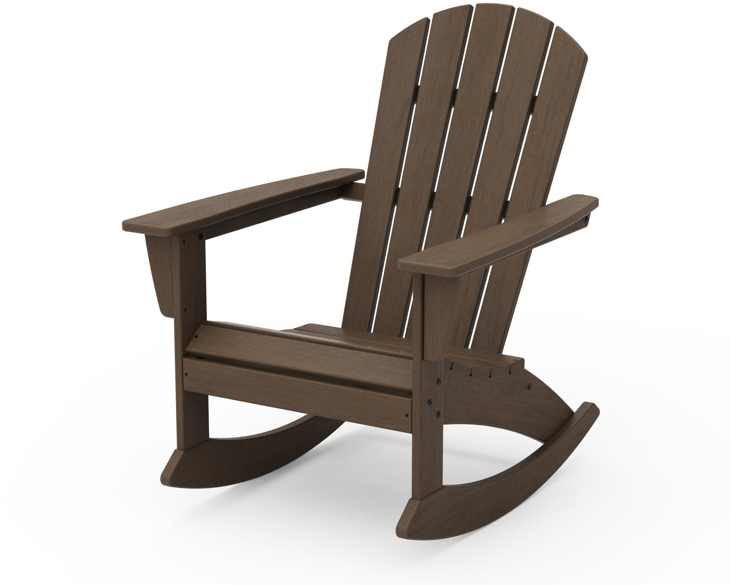 POLYWOOD® Nautical Adirondack Rocking Chair in Kona
