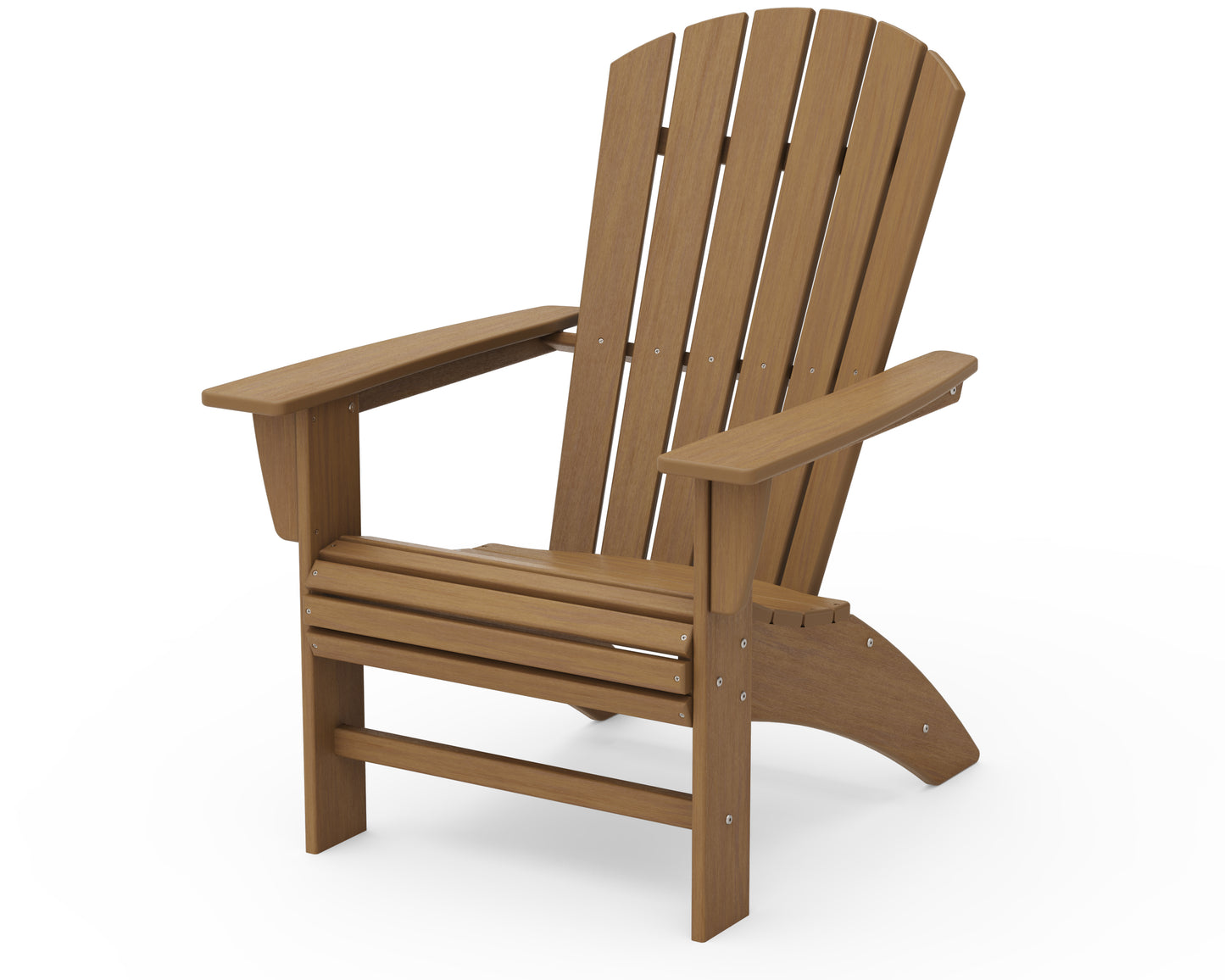 POLYWOOD® Nautical Curveback Adirondack Chair in Natural