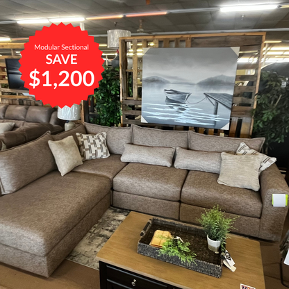 7004 Seluna Truffle sectional