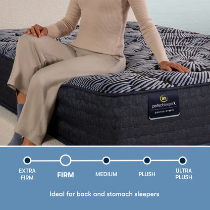 Serta Perfect Sleeper X Quilted Hybrid Queen Mattress - Knox Firm