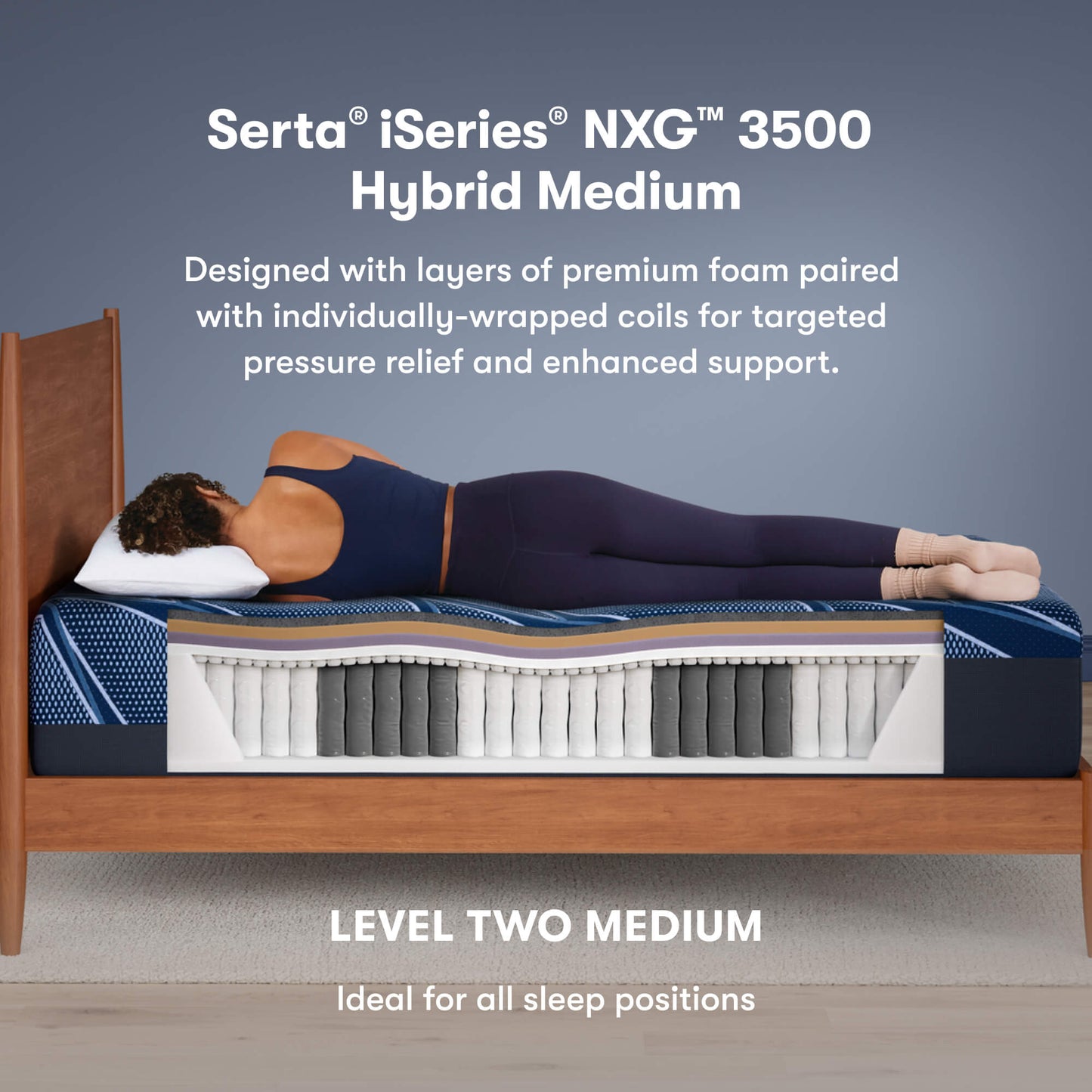 Serta® iSeries® NXG™ Mattress - 3500 Hybrid Medium