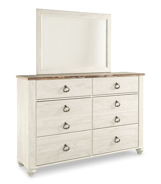 Willowton Dresser and Mirror