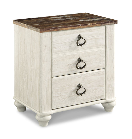 Willowton Two Drawer Night Stand