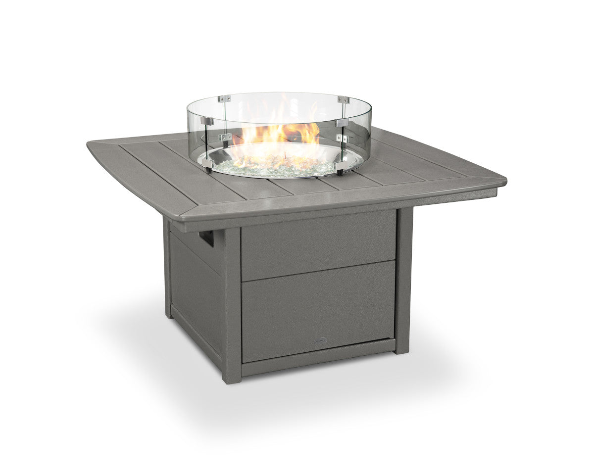 Nautical 42 inch Fire Pit Table-Gray