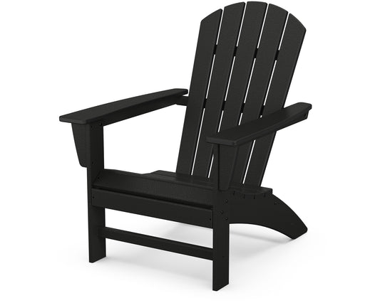 POLYWOOD® Nautical Adirondack Chair in Black
