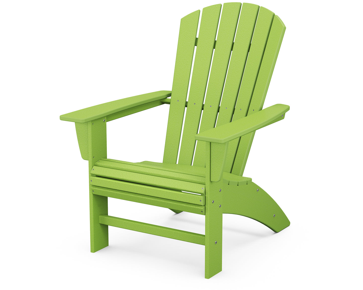 POLYWOOD® Nautical Curveback Adirondack Chair in Lime