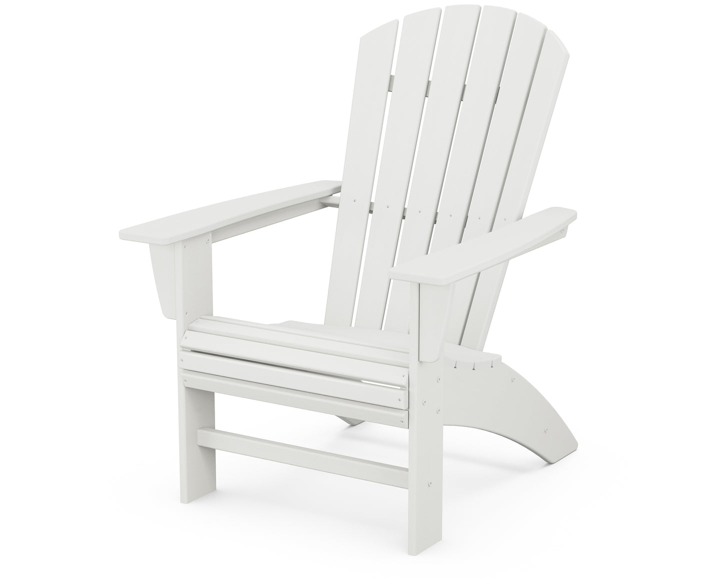 POLYWOOD® Nautical Curveback Adirondack Chair in Vintage White